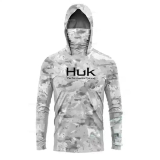 Camo Shirt UPF50+ Performance Hooded Shirt - Big Bite Fishing Shirts