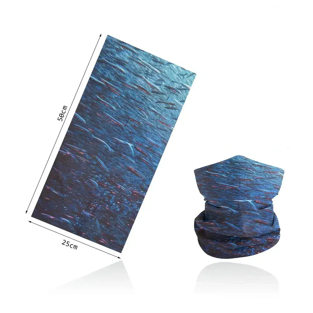 Fishing Buff for Men/Women UV Sun Protection - Blue Ocean - Big Bite Fishing Shirts