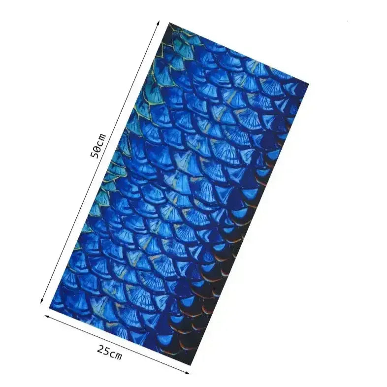 Fishing Buff for Men/Women UV Sun Protection - Blue Scale - Big Bite Fishing Shirts
