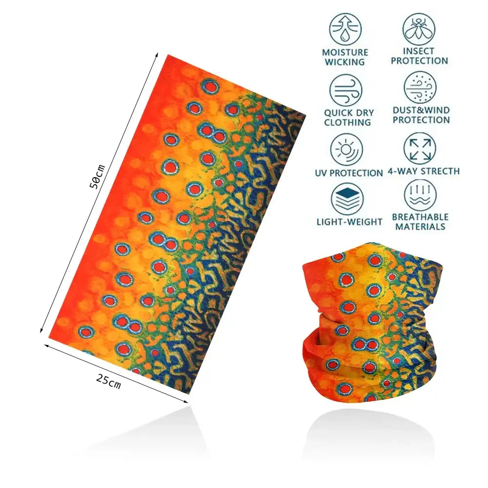 Fishing Buff for Men/Women UV Sun Protection - Coral Trout - Big Bite Fishing Shirts