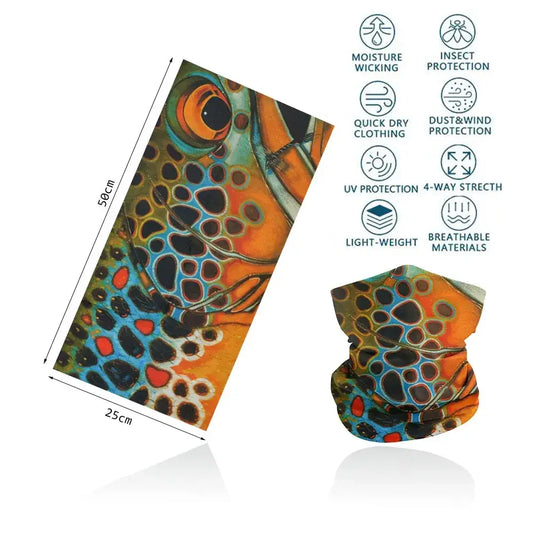Fishing Buff for Men/Women UV Sun Protection - Fish Eye - Big Bite Fishing Shirts