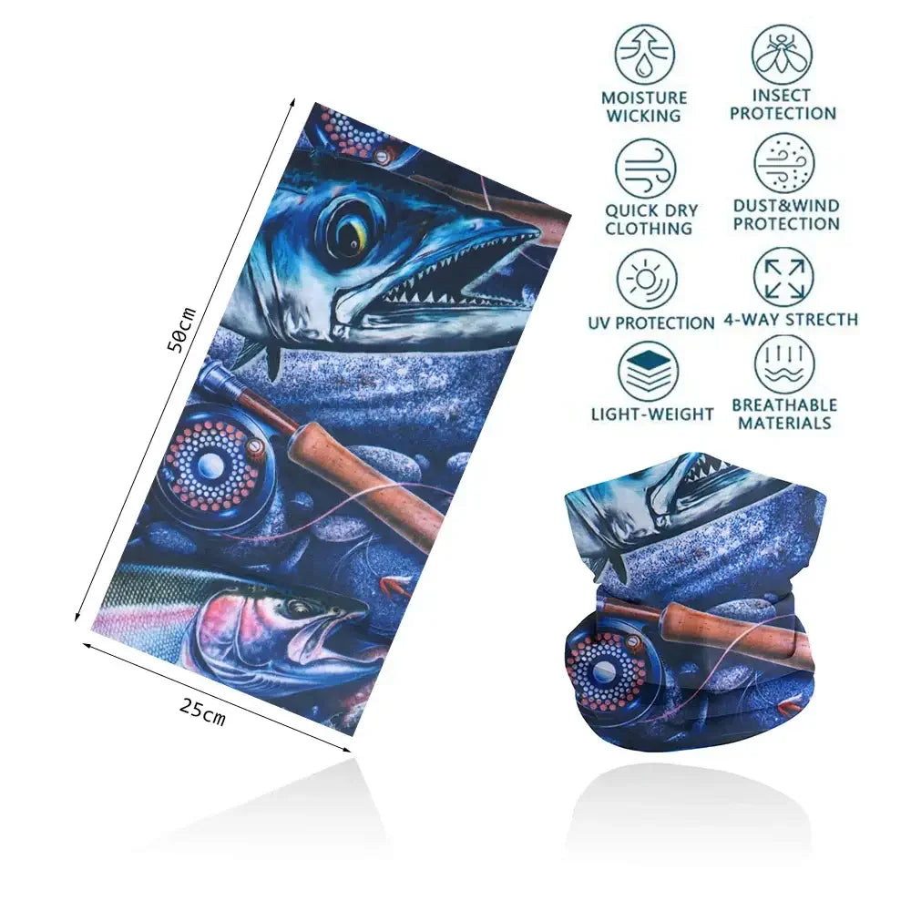 Fishing Buff for Men/Women UV Sun Protection - Fresh Water - Big Bite Fishing Shirts