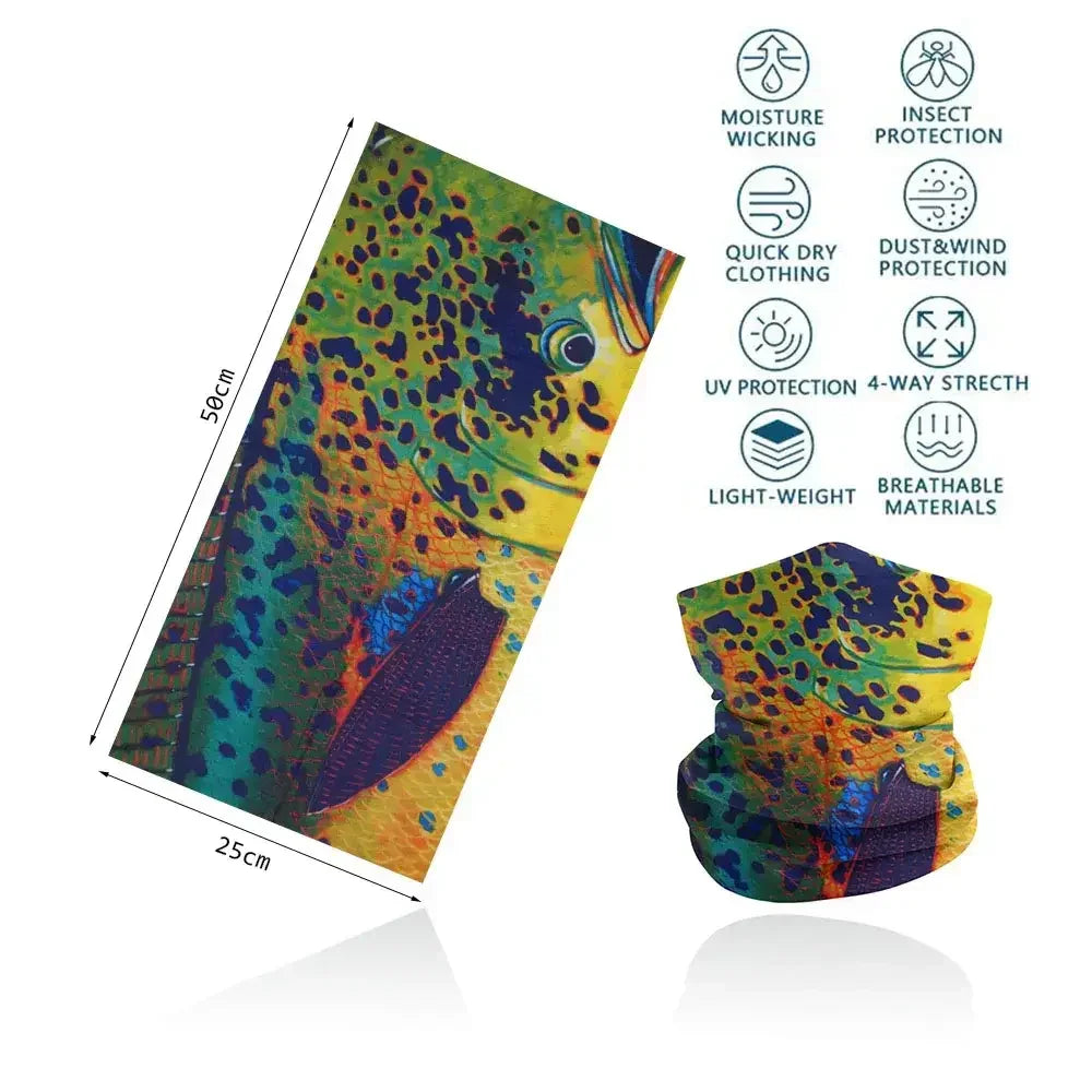 Fishing Buff for Men/Women UV Sun Protection - Kaleidoscope - Big Bite Fishing Shirts