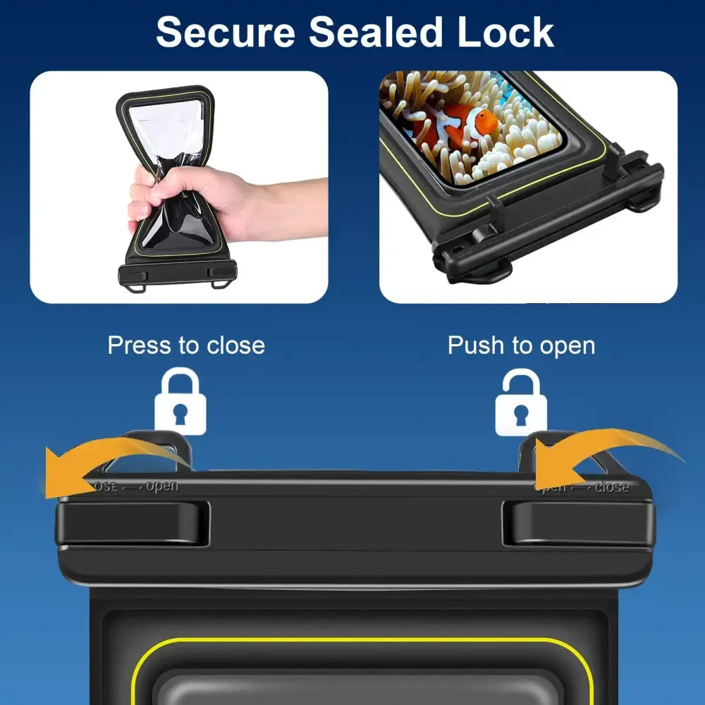 Floating Waterproof Phone Case - Universal Crossbody Swim Storage Pouch Case - Big Bite Fishing Shirts