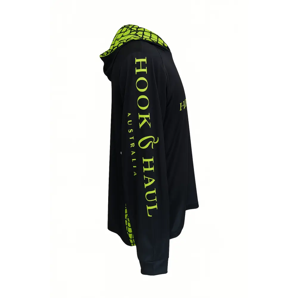 Hook And Haul | Hook-It Range Black Hi Vis Yellow Hooded