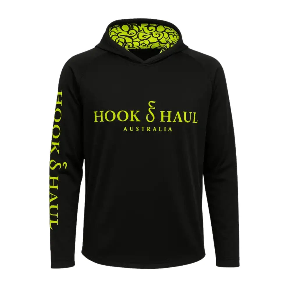 Hook And Haul | Hook-It Range Black Hi Vis Yellow Hooded