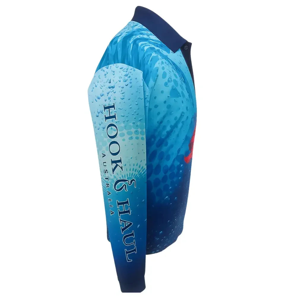 Hook And Haul | Marine Life Range Coral Trout Fishing Polo