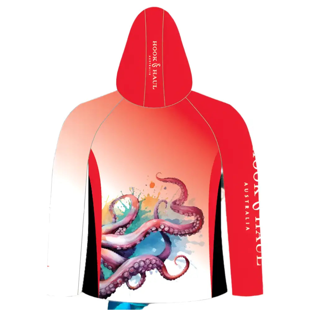 Hook And Haul | Marine Life Range Occy Hooded Fishing Shirt | Pre Order - Big Bite Fishing Shirts