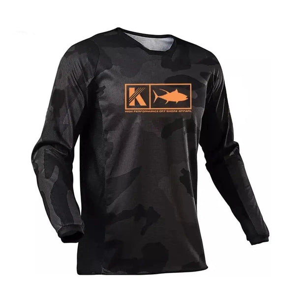 KOOFIN Men s Long Sleeve Fishing Shirts Big Bite Fishing Shirts