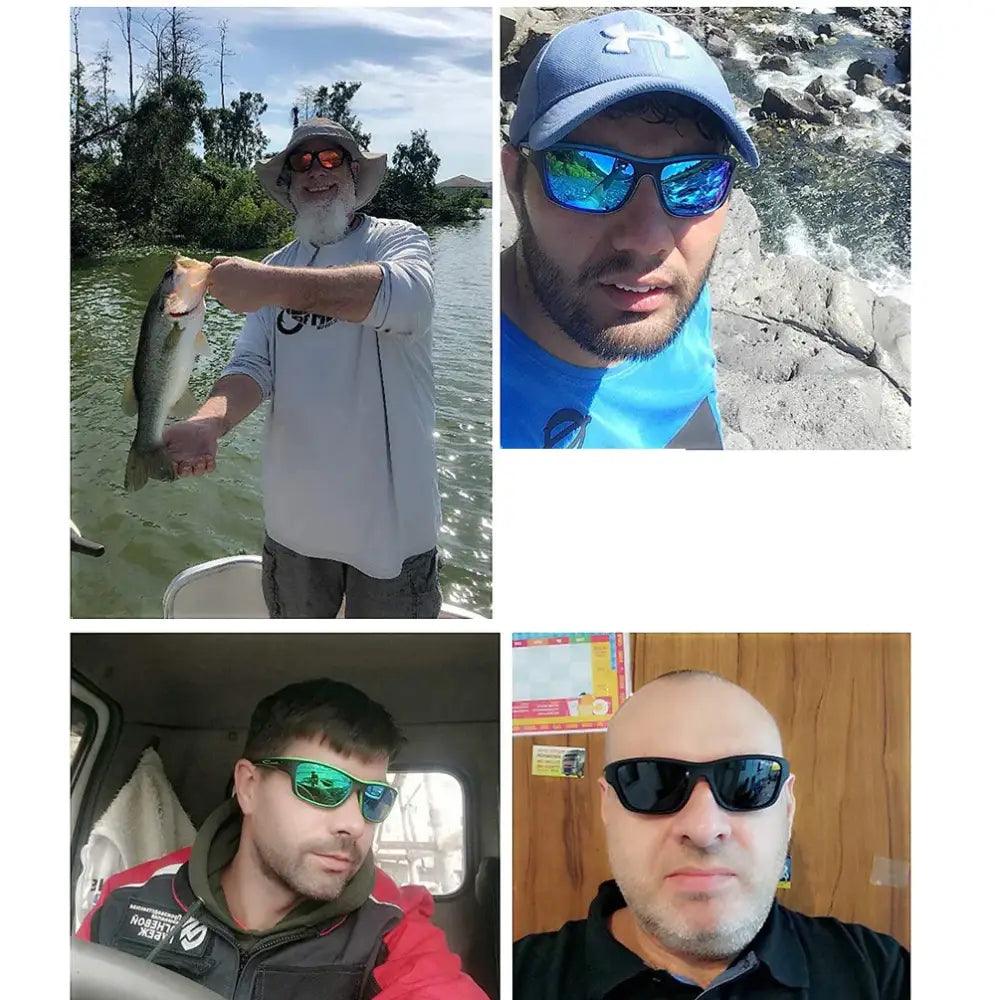 Men's Polarized UV400 Protection Fishing Sunglasses - Big Bite Fishing Shirts