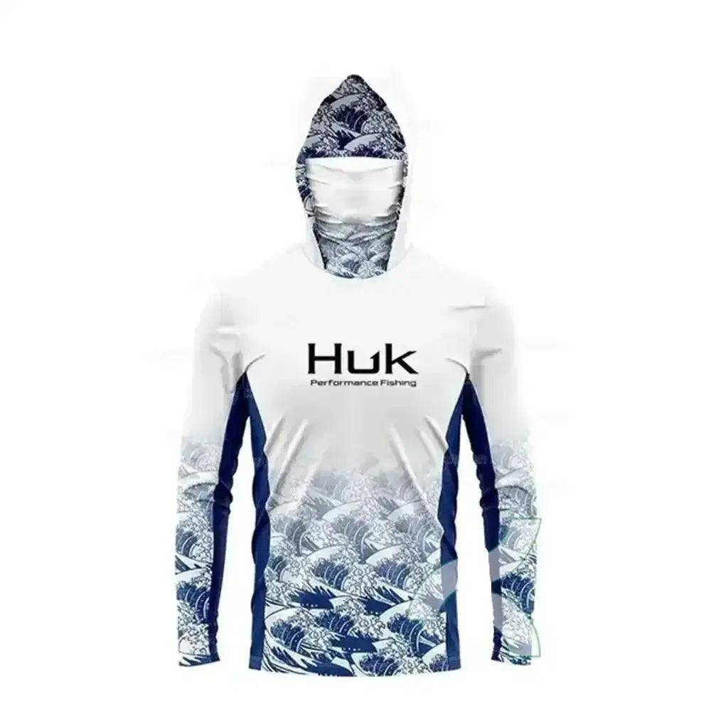 Men's Hooded Performance Long Sleeve Fishing Shirt - Big Bite Fishing Shirts