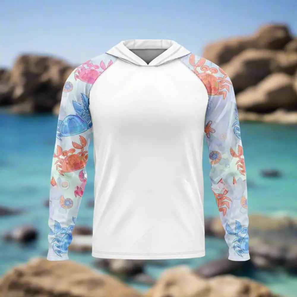 Men’s Long Sleeve Hooded Shirt UV Protection - Fishing Shirt