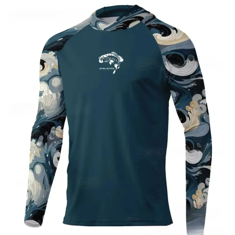 New Season Men's Long Sleeve Hooded Tee - Big Bite Fishing Shirts