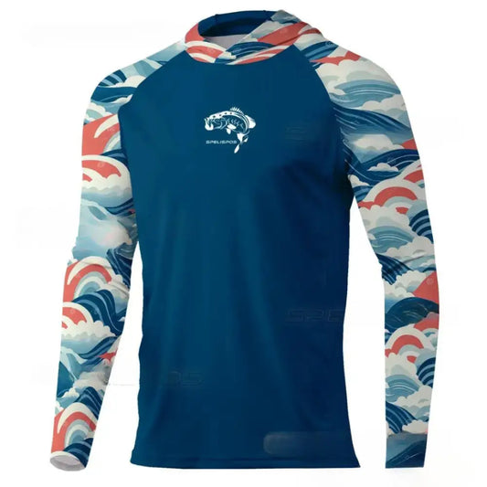 New Season Men's Long Sleeve Hooded Tee - Big Bite Fishing Shirts