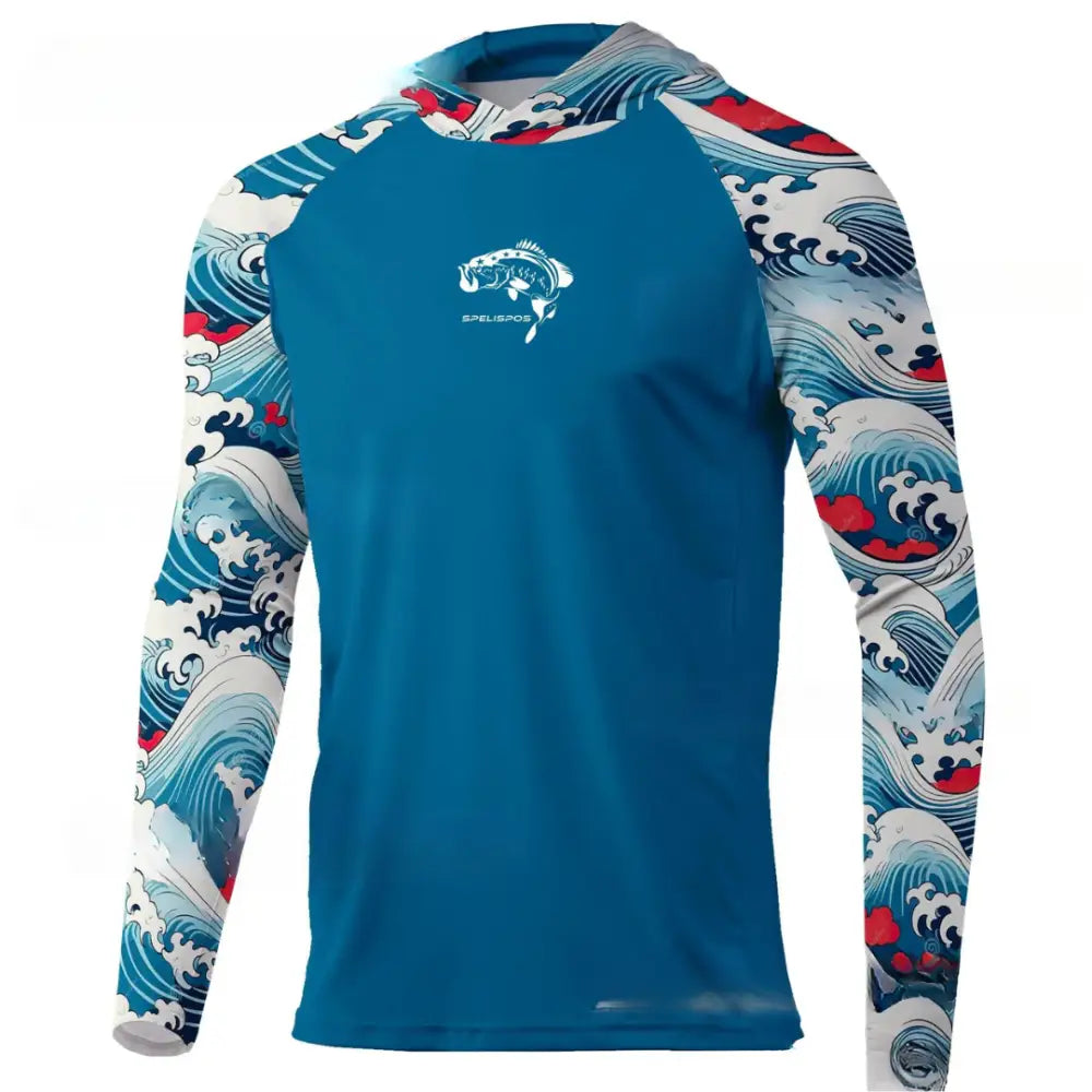 New Season Men's Long Sleeve Hooded Tee - Big Bite Fishing Shirts
