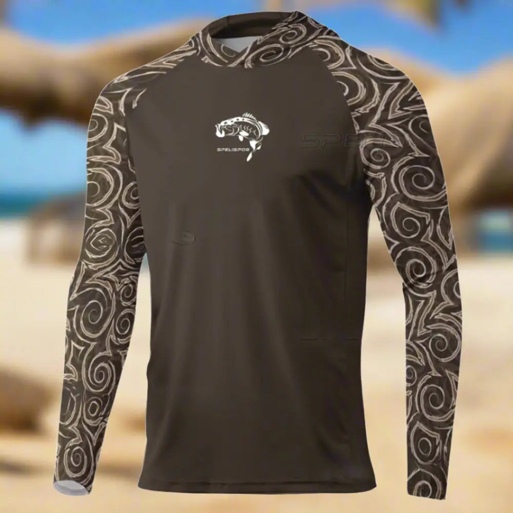 New Season Men's Long Sleeve Hooded Tee - Big Bite Fishing Shirts