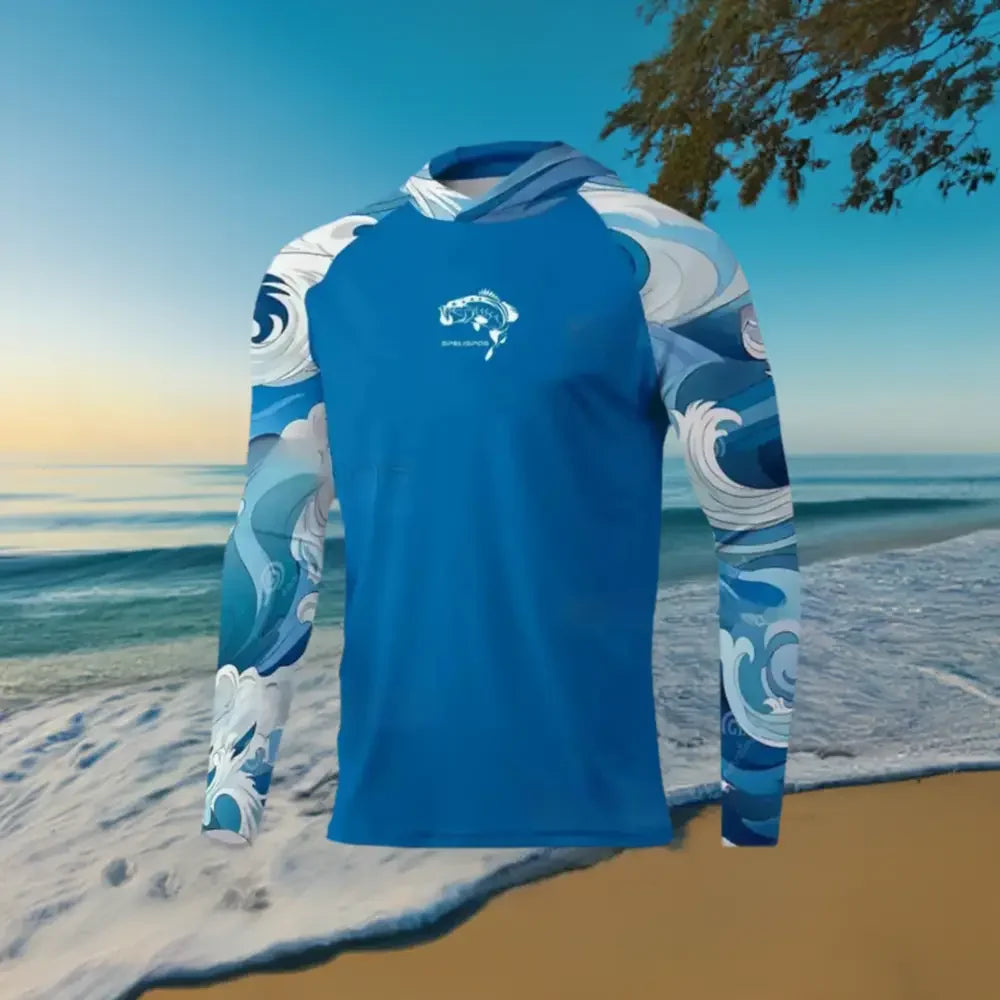 New Season Men's Long Sleeve Hooded Tee - Big Bite Fishing Shirts