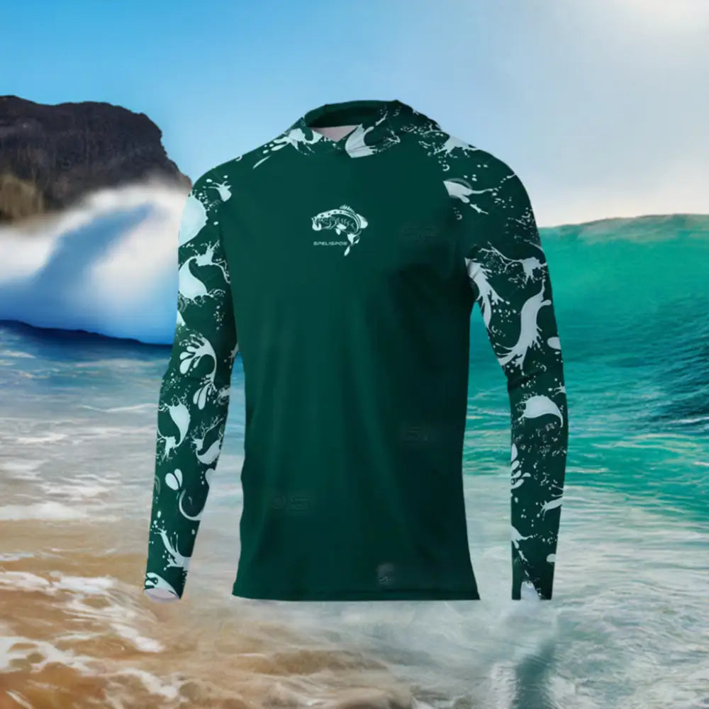 New Season Men's Long Sleeve Hooded Tee - Big Bite Fishing Shirts