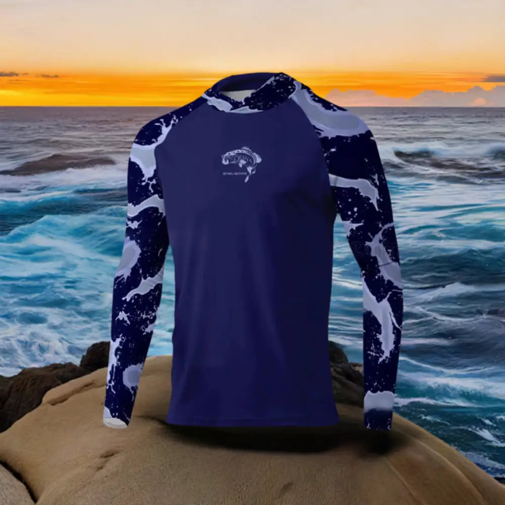 New Season Men's Long Sleeve Hooded Tee - Big Bite Fishing Shirts