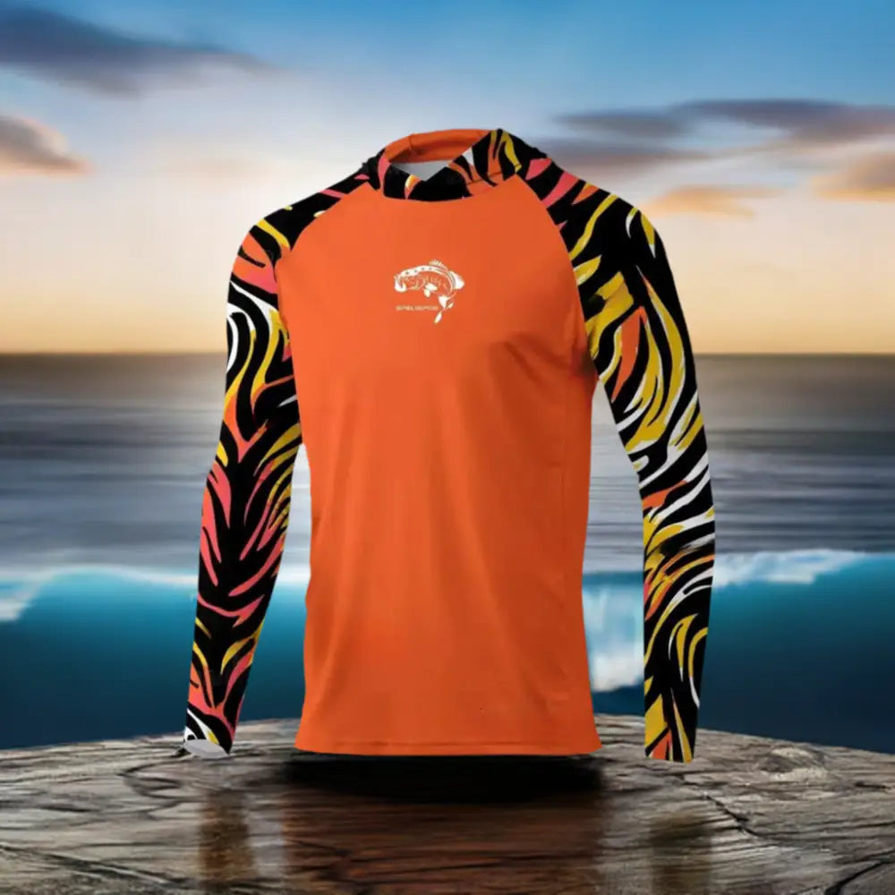 New Season Men’s Long Sleeve Hooded Tee - Fishing shirt