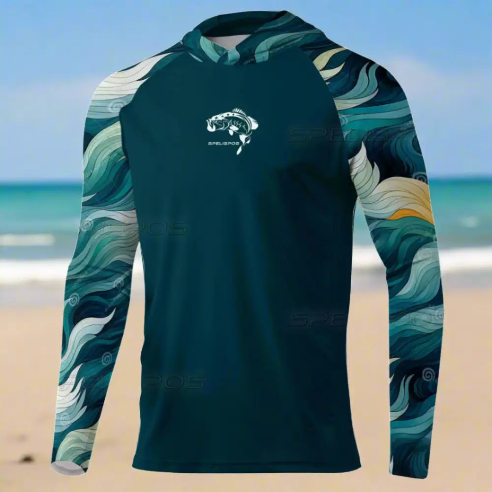 New Season Men's Long Sleeve Hooded Tee - Big Bite Fishing Shirts