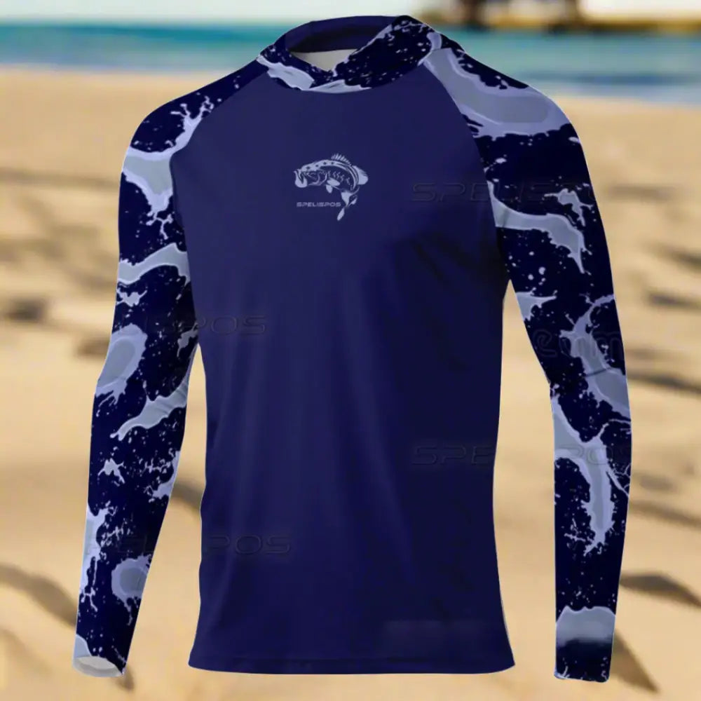 New Season Men's Long Sleeve Hooded Tee - Big Bite Fishing Shirts