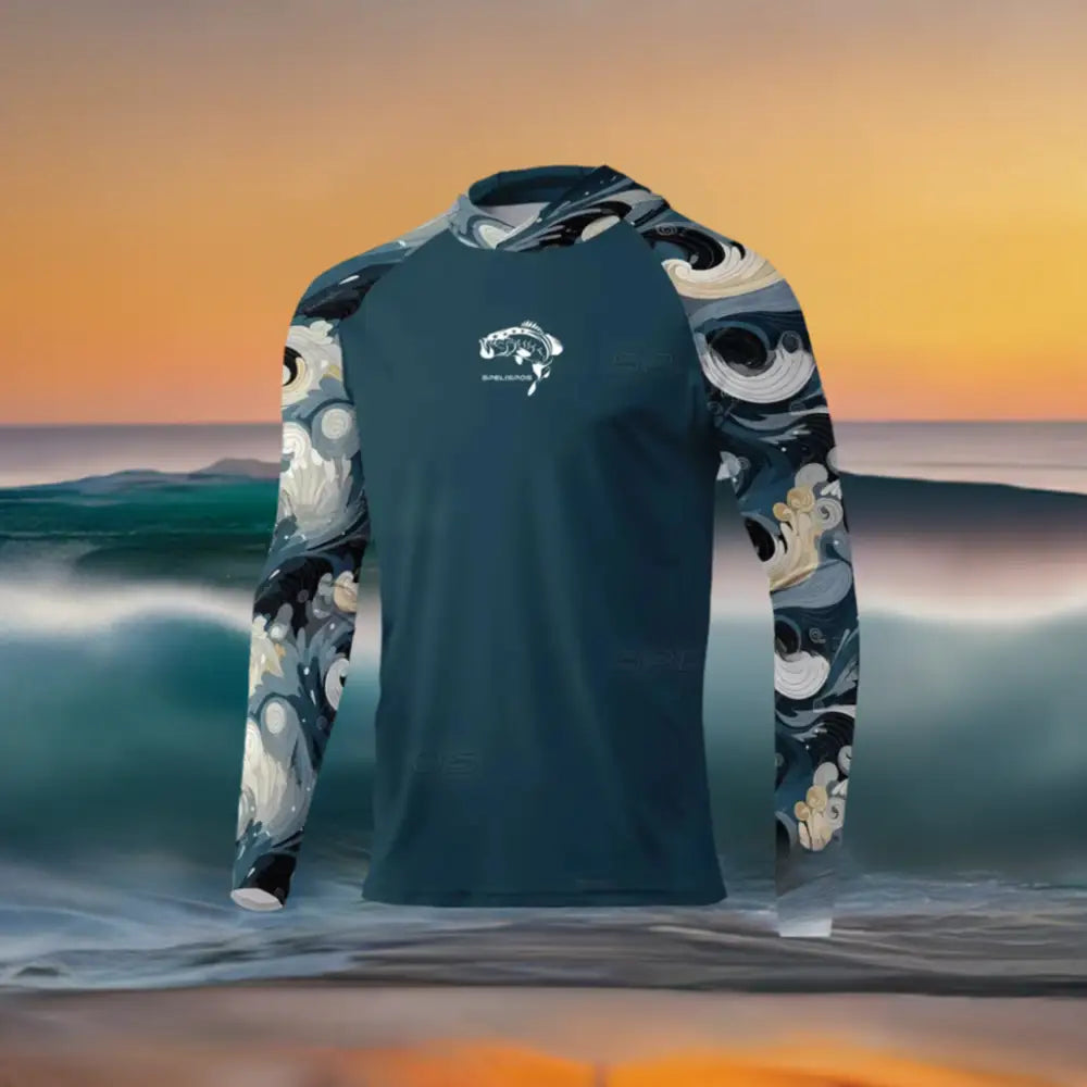 New Season Men's Long Sleeve Hooded Tee - Big Bite Fishing Shirts