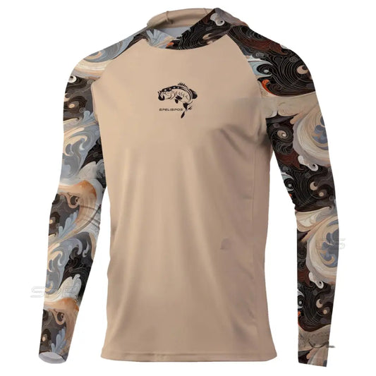 New Season Men's Long Sleeve Hooded Tee - Big Bite Fishing Shirts