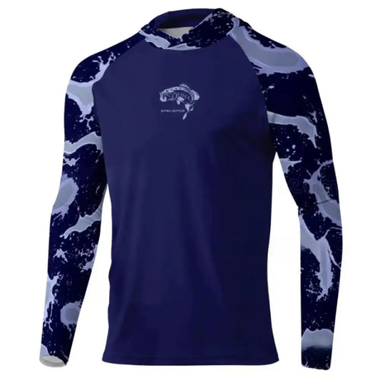 New Season Men's Long Sleeve Hooded Tee - Big Bite Fishing Shirts