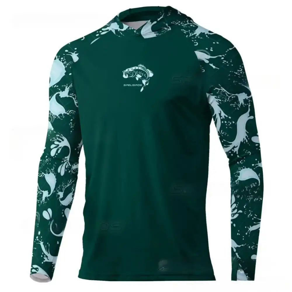 New Season Men's Long Sleeve Hooded Tee - Big Bite Fishing Shirts