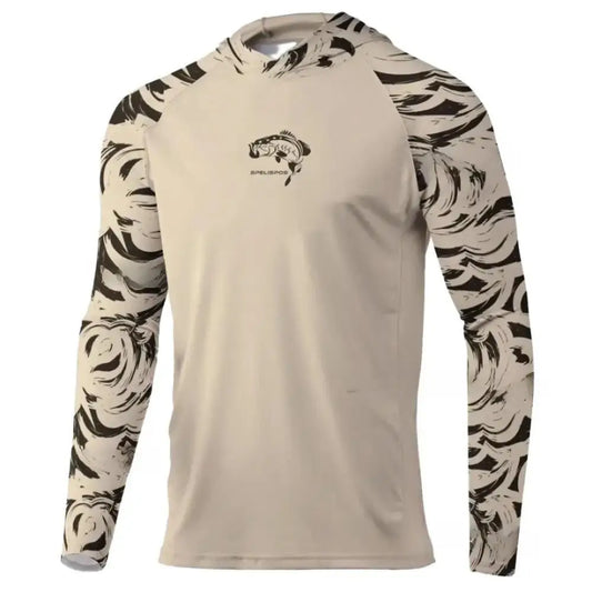 New Season Men's Long Sleeve Hooded Tee - Big Bite Fishing Shirts