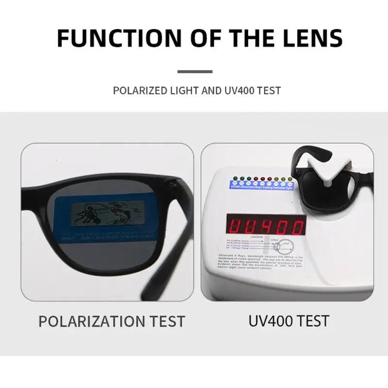 Polarized Sports Sunglasses with Rope UV400 Outdoor Fishing Glasses - Big Bite Fishing Shirts