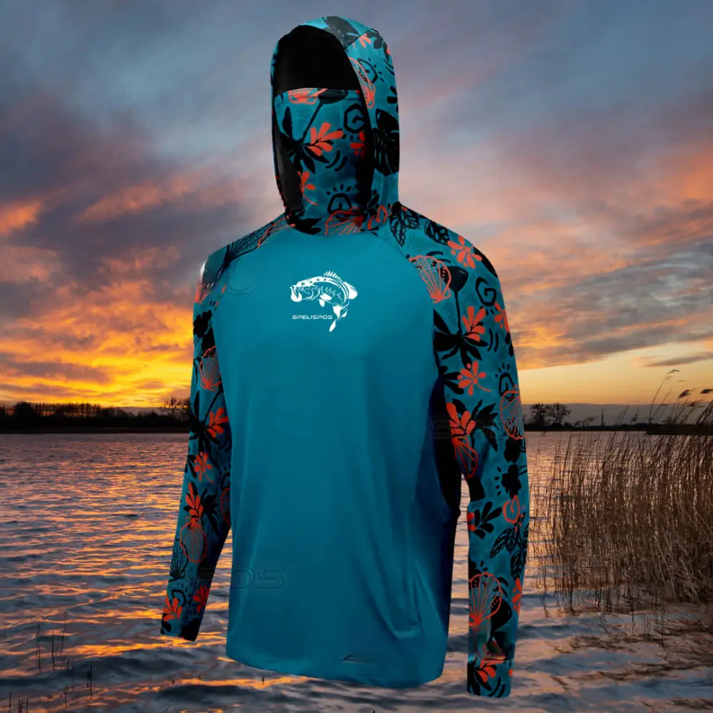 long sleeve hooded fishing shirt