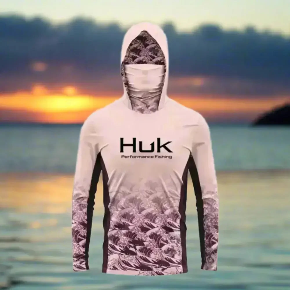 Womans Hooded Fishing Shirt UV 50+ Quick Dry - Big Bite Fishing Shirts