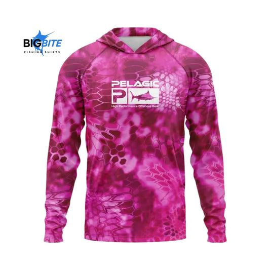 Pink Womens Fishing Long Sleeve Quick - Drying - S - Size 8