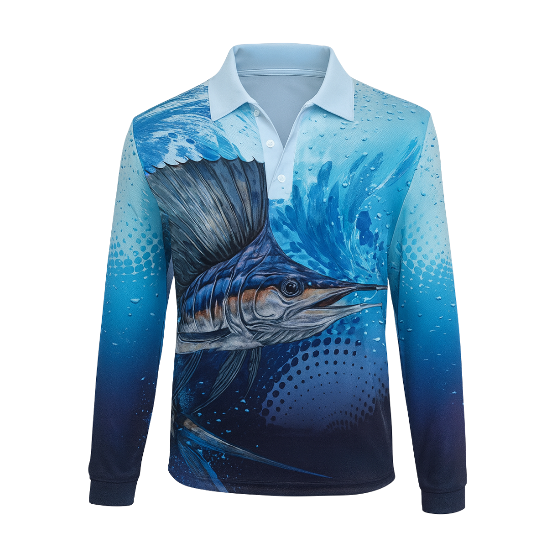 Hook & Haul | Marine Life Range – Sailfish Polo Fishing Shirt