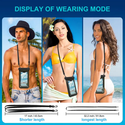 Floating Waterproof Phone Case - Universal Crossbody Swim