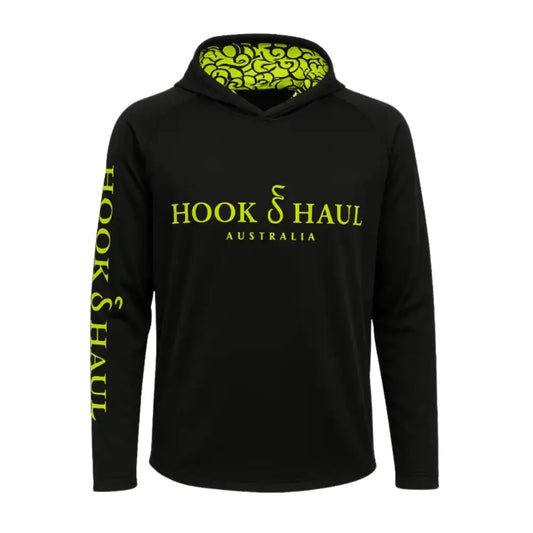 Hook And Haul | Hook-It Range Black Hi Vis Yellow Hooded