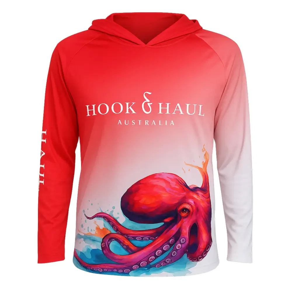 Hook And Haul | Marine Life Range Occy Hooded Fishing Shirt