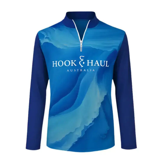 Hook And Haul | Premium Ladies Range Blue Ocean | Zip Front