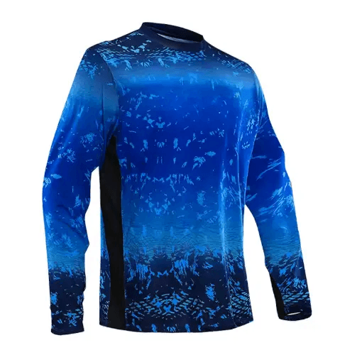 Long Sleeve Mens Fishing Shirt UV Protection - Big Bite Fishing Shirts