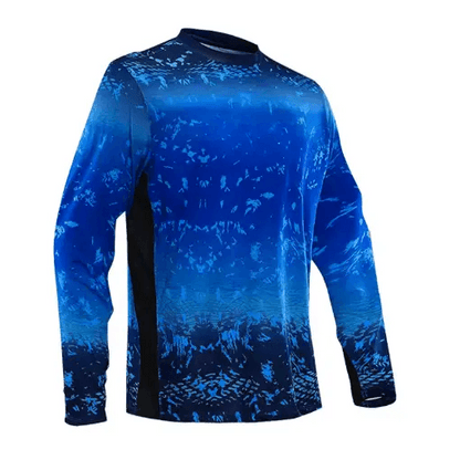 Long Sleeve Mens Fishing Shirt UV Protection - Big Bite Fishing Shirts