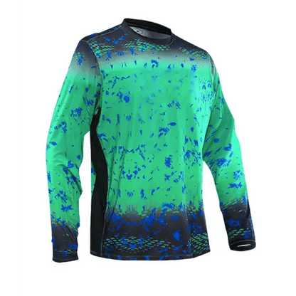 Long Sleeve Mens Fishing Shirt UV Protection - Big Bite Fishing Shirts