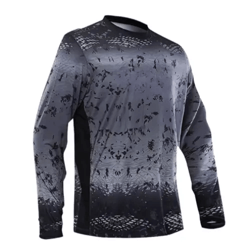 Long Sleeve Mens Fishing Shirt UV Protection - Big Bite Fishing Shirts