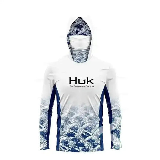 Men’s HUK Fishing Shirt with UPF 50+ protection – front view