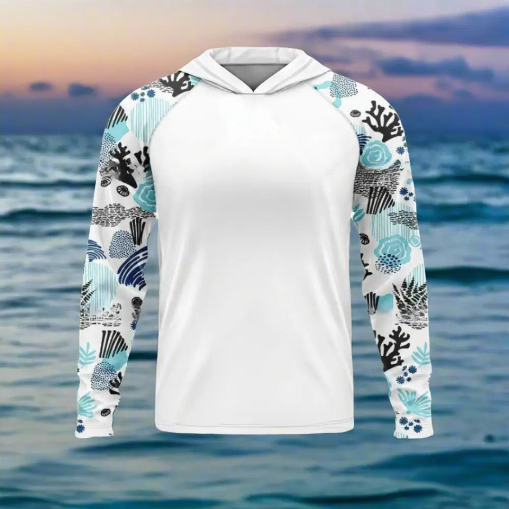 Men’s Long Sleeve Hooded Shirt UV Protection - Fishing Shirt