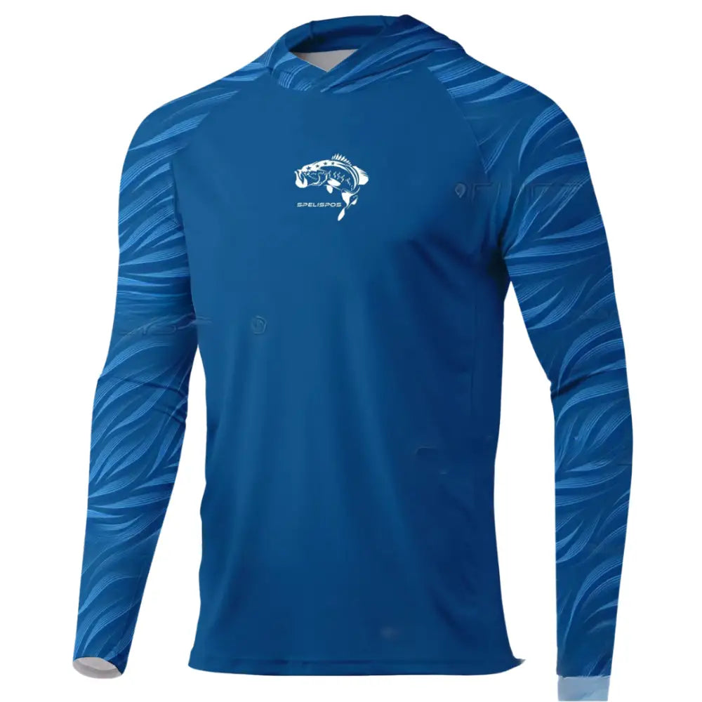 New Season Men’s Long Sleeve Hooded Tee - Fishing shirt