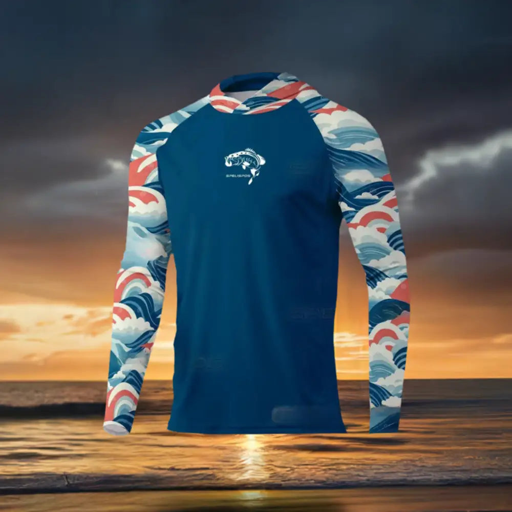 New Season Men's Long Sleeve Hooded Tee - Big Bite Fishing Shirts