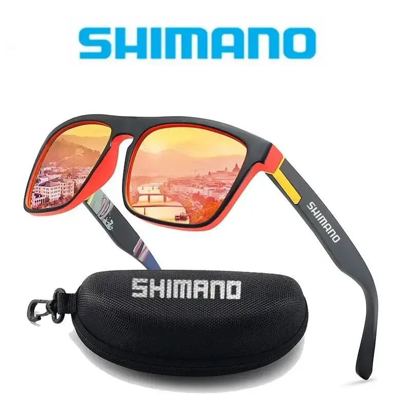 Shimano Polarized UV400 Fishing Sunglasses With Case Big Bite Fishing Shirts