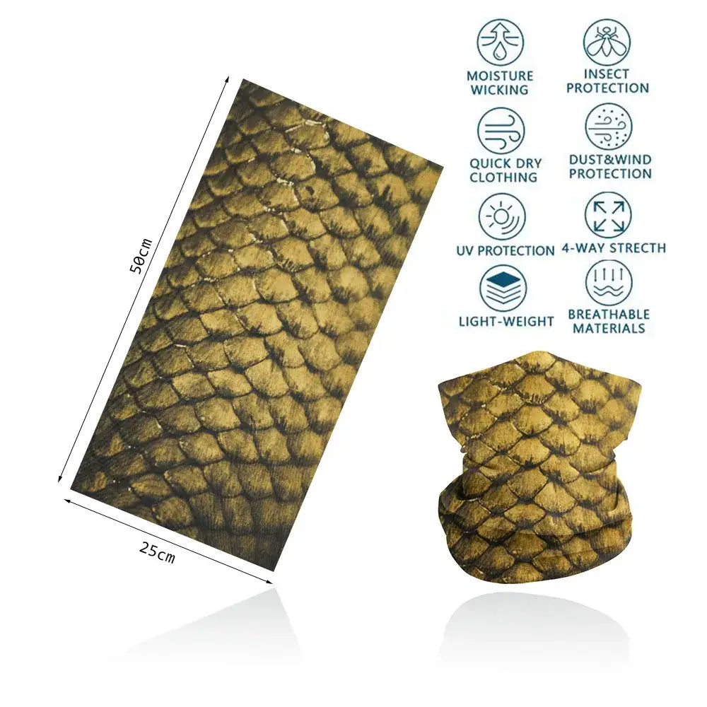 Fishing Buff for Men/Women UV Sun Protection - Fish Scale